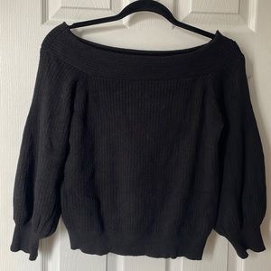 Off the Shoulder/ Boat neck sweater - Anthropologie
